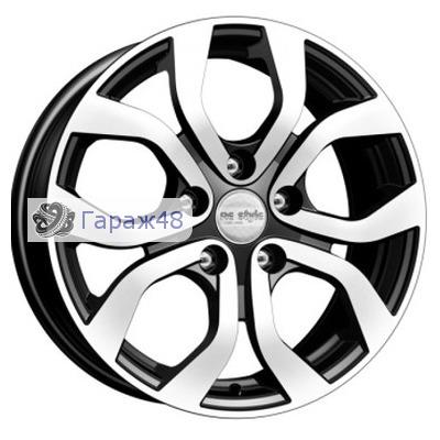 K&amp;K KC704 R16 / 6.5J PCD 5x114.3 ET 50 ЦО 67.1 Литые Черный глянцевый с полированной лицевой поверхностью